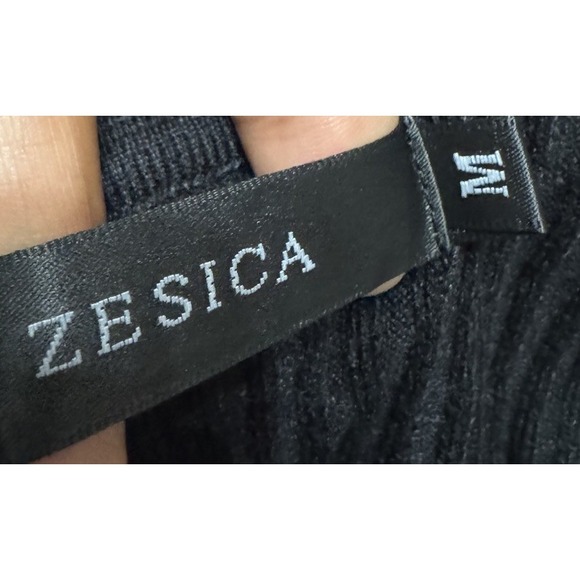 ZESICA Women's Sz M Long sleeve Maxi Sweater dress Lapel Collar Button Bodycon - Picture 5 of 6